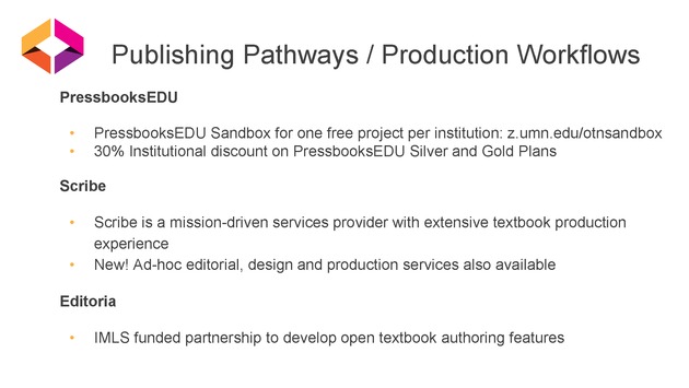 Open Textbook Network Summer Institute 2019 Slides - Wednesday - Page 37